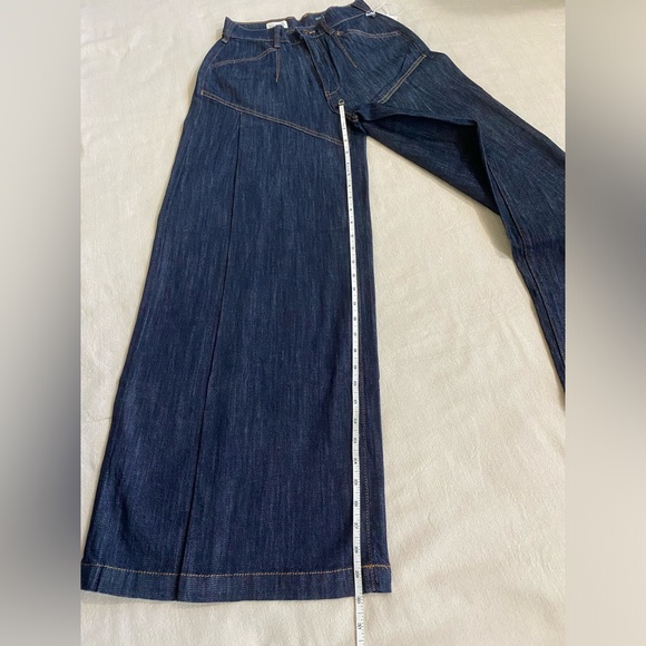 Pilcro Seamed Flounce High Rise Wide Jeans NWT - Picture 13 of 14